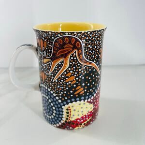 Tobwabba Art Journey Of The Coastal Kooris by Ron Potter Mug Aboriginal Art Mug